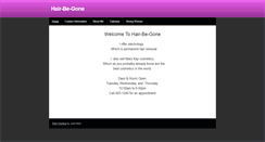 Desktop Screenshot of hairbegone.net